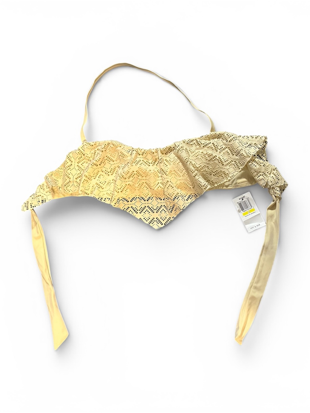 Reef Tan Item Tag with Yellow Size Marker